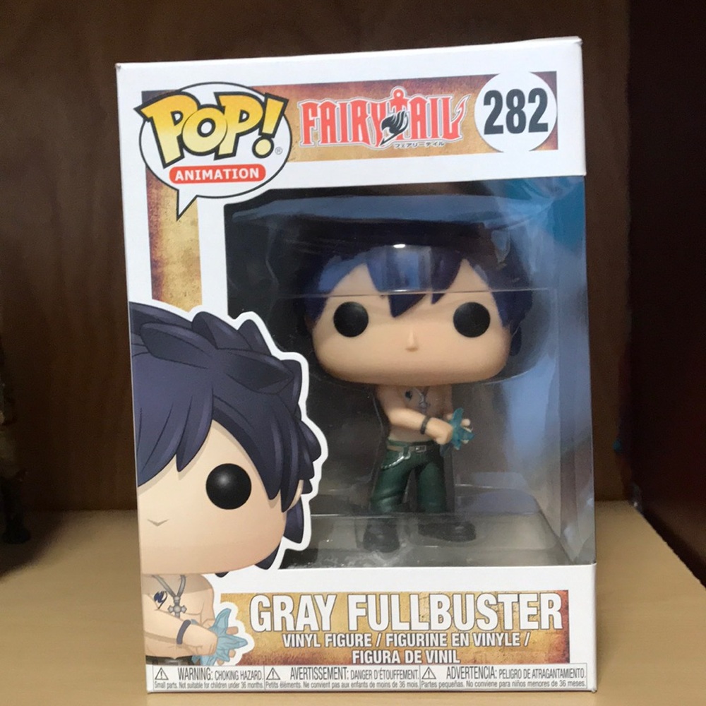 Gray funko pop character fairytail